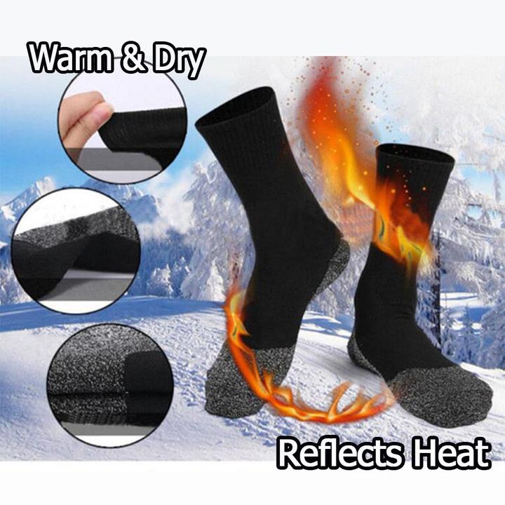 Winter 35 Below Aluminized Insulation Fibers Heat Socks