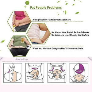 Glamorous Belly Slimming Patches - 1 SET (10 PATCHES)