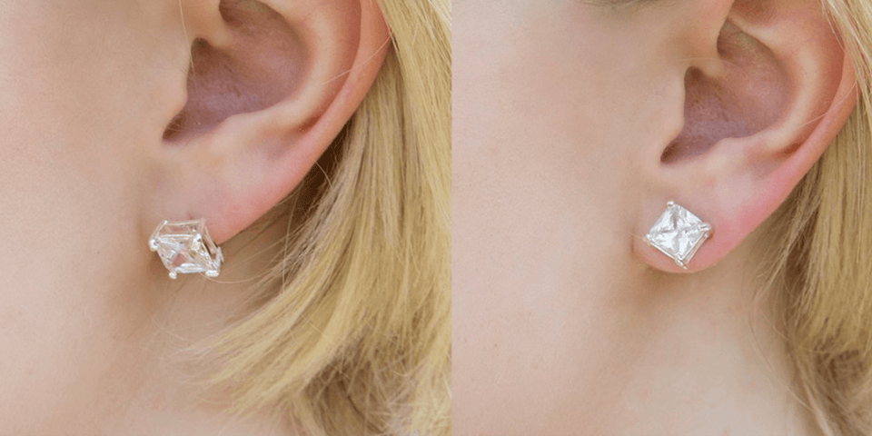18K Gold Hypoallergenic Support Earring Backs
