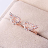Adjustable Angel Wings Ring