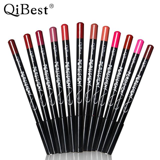 12PCs Waterproof Matte Lip Liners Set