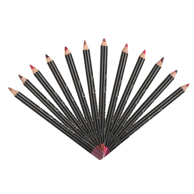 12PCs Waterproof Matte Lip Liners Set