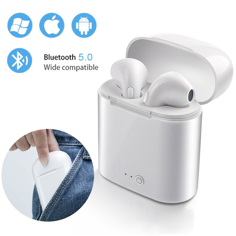 Wireless Bluetooth EarPods With Charging Box (iPhone and Android)