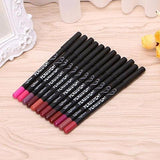 12PCs Waterproof Matte Lip Liners Set